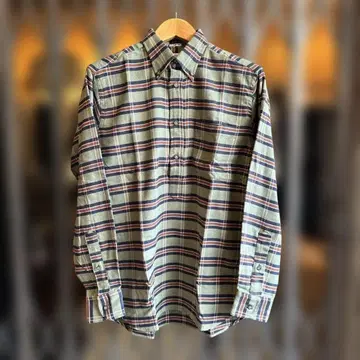 인디비주얼라이즈드 셔츠 옴브레 체크 풀오버 플란넬 셔츠 14H