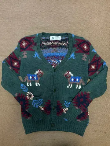 CHALLENGER CLG-KN 015-001 네이티브 무늬 코튼 니트