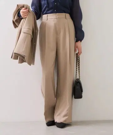 vis [ easy ] 울리쉬 원턱 와이드 팬츠