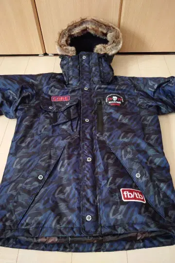 마즈메 방한 자켓 블랙 L 새상품 상의만