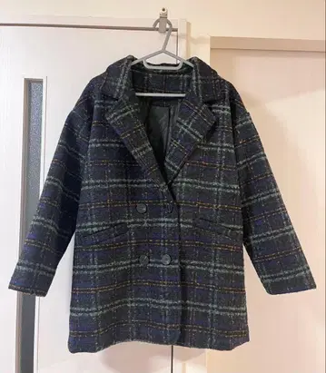 트위드 체크 울 코트 / MaiA