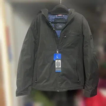 HILFIGER 블랙 나일론 자켓 L 사이즈