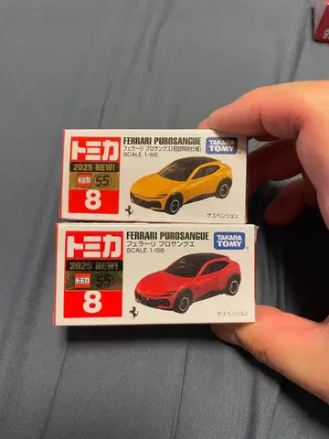 타카라토미 페라리 프로상게 미니카 2025년 신상 2대 세트