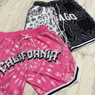 반다나 패턴 숏팬츠 2세트 M 사이즈