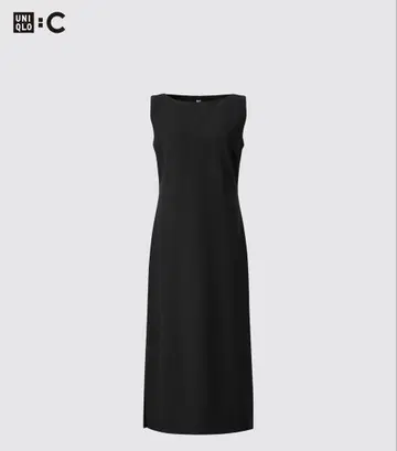 UNIQLO 크레이프 저지 원피스 M 블랙