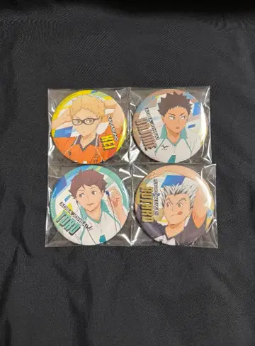 하이큐 캔뱃지 카라스노 아오바죠사이 네코마