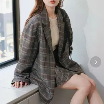 Kastane 자카드 체크 자켓