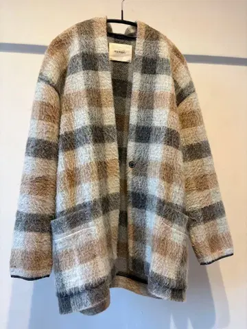 aita murt 체크 무늬 자켓 코트