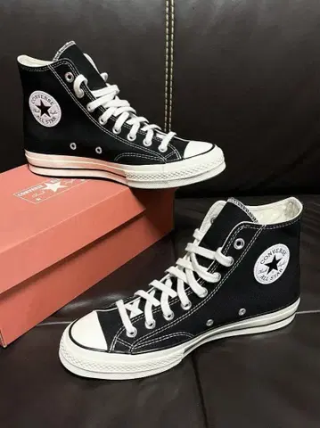 [ 미사용 새상품 ] 한정판 CT70 하이컷 블랙 27cm