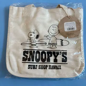 [정품] SNOOPY 스누피 서프샵 마중 토트백