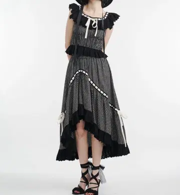 jouetie 리본 스티치 아지메 롱 스커트 셋업