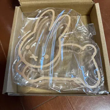 플라워 미피 아크릴 플라워 베이스 토끼 베이지 클리어 새상품