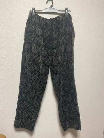 새상품급 Hiteck 페이즐리 무늬 이지 팬츠