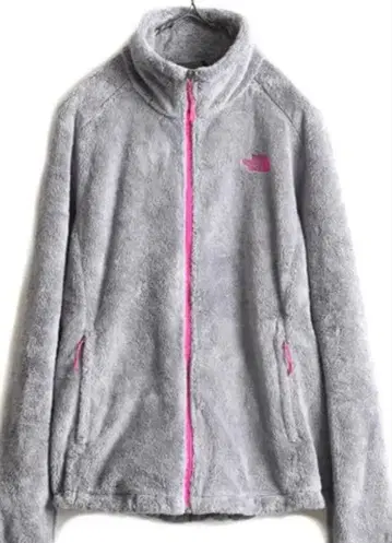 THE NORTH FACE 플리스 자켓 그레이/핑크
