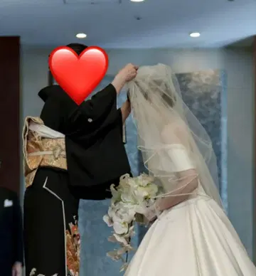 타카미 브라이덜 웨딩 베일 펄 장식 빗