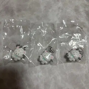 산리오 메지루시 액세서리 복슬복슬 스노우 포차코 3개 세트