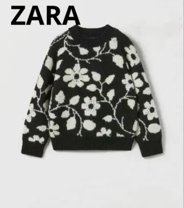 ZARA 완판템 자카드 니트 스웨터