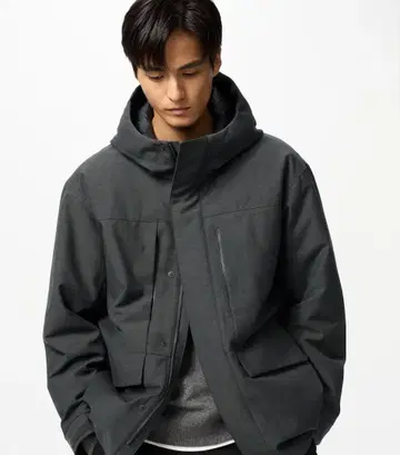 새상품급 유니클로 하이브리드 다운 파카