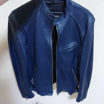 JACKROSE 네이비 가죽 자켓 사이즈 2