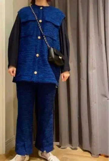 새상품급 Demi-Luxe BEAMS / 비슈 트위드 팬츠 / 38