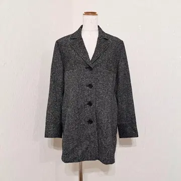 SumuRila 모 실크 테일러드 자켓 그레이 일본제 M