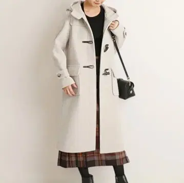 슬로브 이에나 헤링본 더플 코트