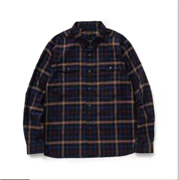 [RATS]OMBRE CHECK SHIRT/BLACK CHECK
