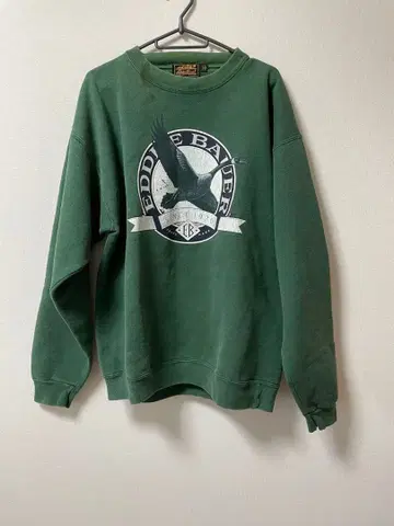 USA Eddie Bauer 에디 바우어 맨투맨 구스 프린트 L