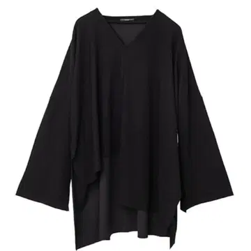 오스모시스 슬릿 비대칭 풀오버 블랙