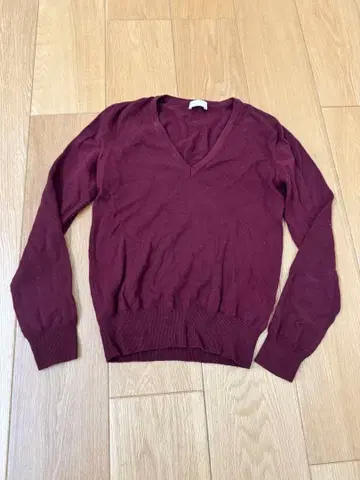 Cruciani 울 스웨터 38 버건디