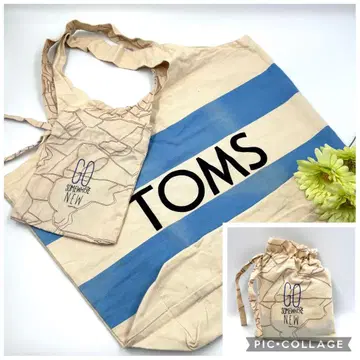 TOMS 톰스 로고 빅 토트 수납 봉투 포함