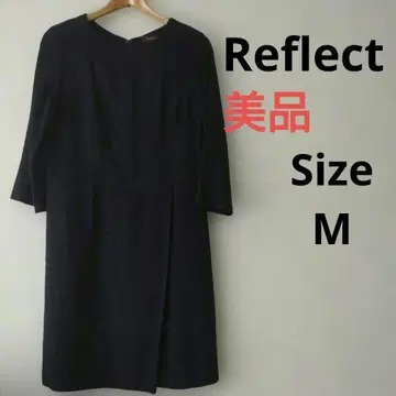 새상품급 Reflect 원피스 식전 다크 네이비 트위드 M