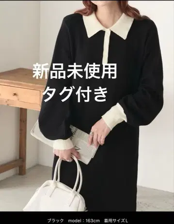 원피스 [ 지복의 카눌레 니트 ] 모듬 폴로 니트 원피스