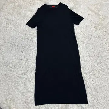 DES PRES 데  반팔 시어 니트 롱 원피스 티셔츠