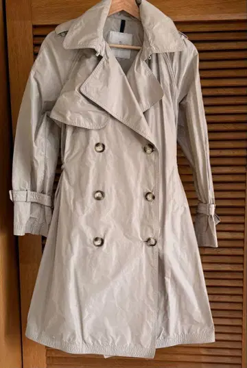 MONCLER 더블 브레스트 트렌치코트