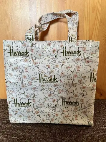 해롯 토트백 소 벚꽃