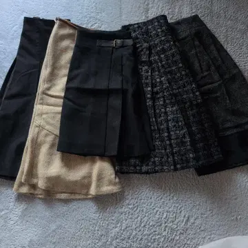 스커트 5점 묶음 판매