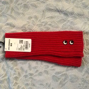 UNIQLO 안야 힌드마치 캐시미어 니트 암워머 레드