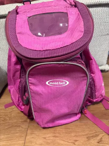 mont-bell 핑크 백팩 트리플 포켓
