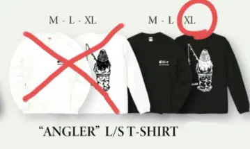 SHANK 'ANGLER' LONG SLEEVE T-SHIRT 블랙 XL