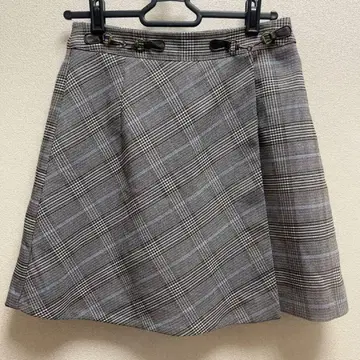 릴리 브라운 하운드투스 패턴 스커트 팬츠 그레이