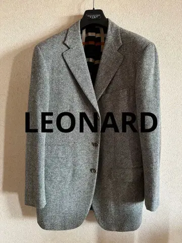 레오나르 그레이 계열 트위드 자켓