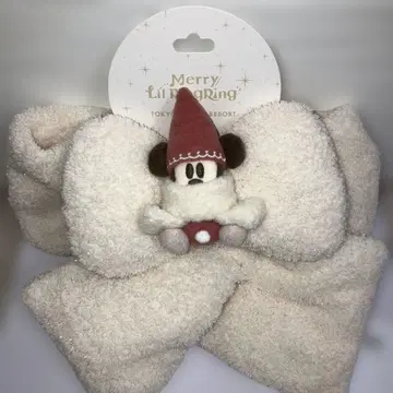 [택 포함 새상품] 도쿄 디즈니 리조트 크리스마스 릴린린 머플러