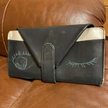 히로코 하야시 QUEEN(퀸) 숄더 부착 장지갑 블랙