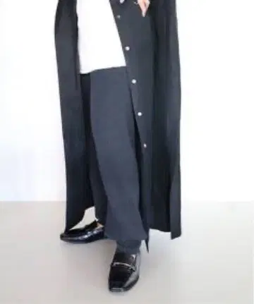 CITYSHOP 네이비 울 조거 팬츠