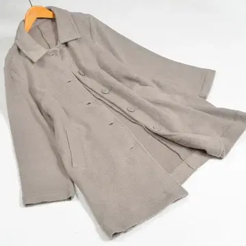 LL 빅 사이즈 기모 스텐 칼라 코트 여성용/그레이지