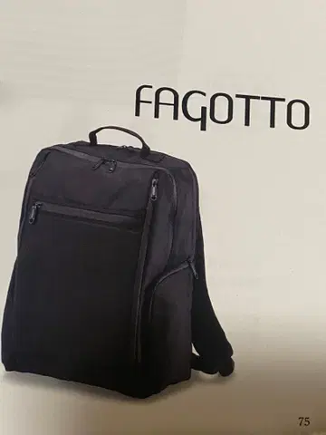 FAGOTTO 비즈니스 백팩 블랙