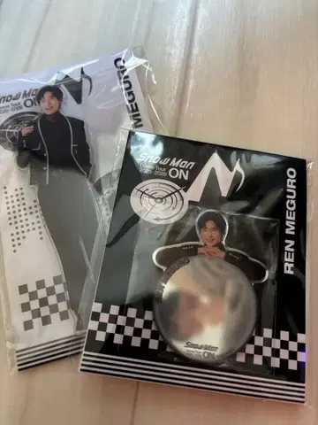 메구로 렌 아크릴 스탠드, 거울 스티커 snowman