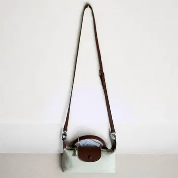 천연 가죽 가죽 화이트 숄더백 핸드백 새상품 포켓 미니