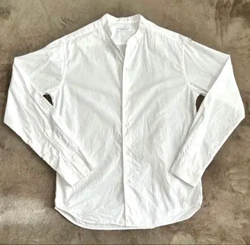 BEAUTY & YOUTH 화이트 밴드 카라 셔츠 M